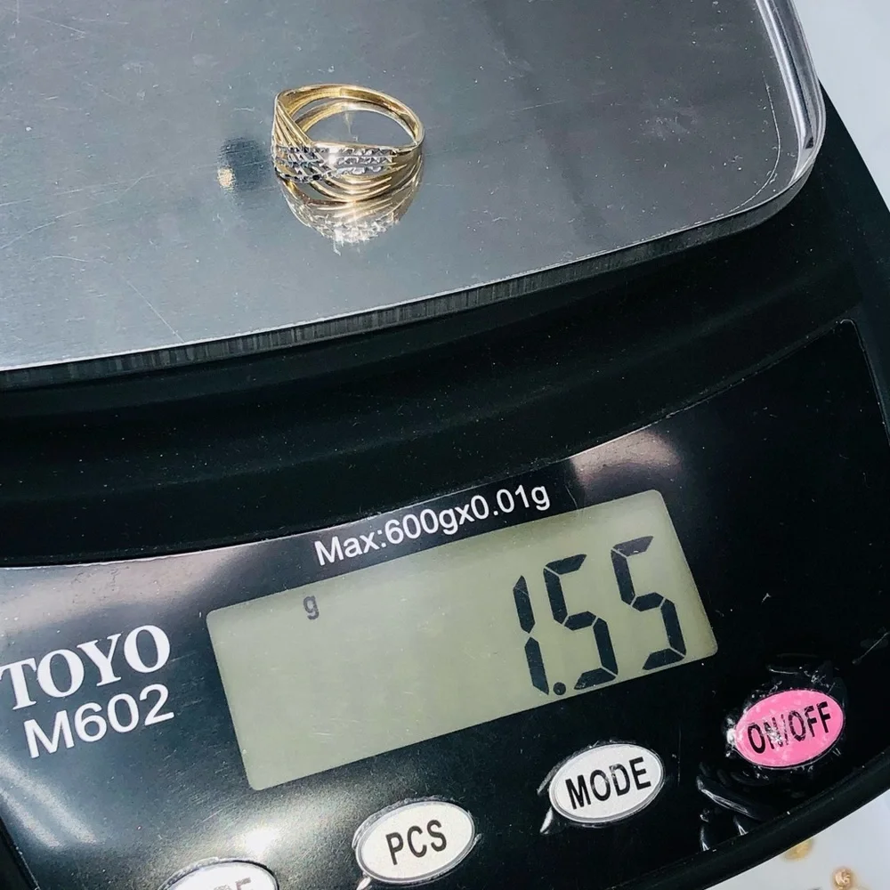 14k solid real gold custom made Diamond cut band Free Appraisal anniversary gift - Picture 3 of 6